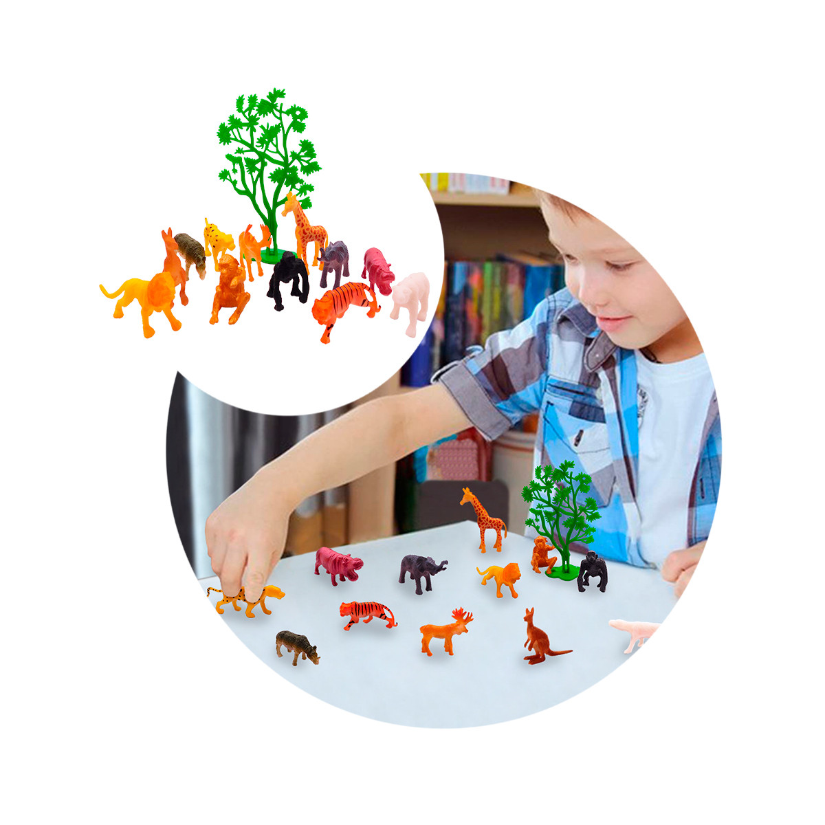 Miniatura 3 de Set Figuras Animales Salvajes GM1911-117